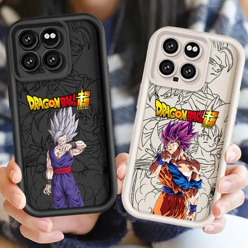 D-Dragon Ball Cool Son Goku funda para Xiaomi Mi 15 14 13 12 14T 13T 12T 12S Pro Lite funda de teléfono con escalera ocular