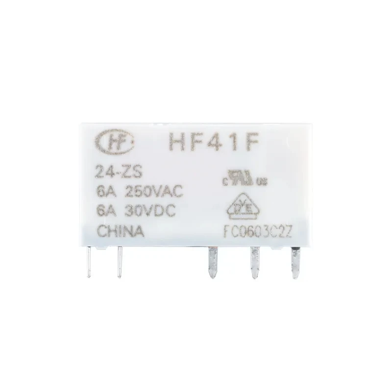 5 uds HONGFA relé HF41F-5-ZS HF41F-12-ZS HF41F-24-ZS HF41F 5V 12V 24V ZST 5Pin 6A 5V 12V 24V relé Industrial - imagen 5