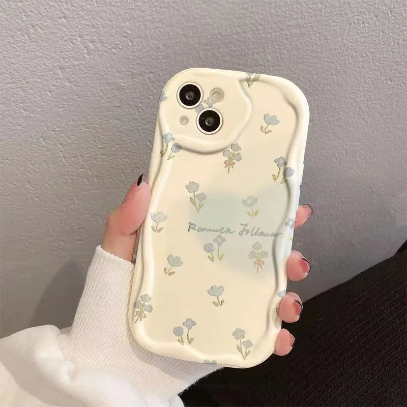 Funda de teléfono con patrón de flores pequeñas de pantalla completa para iPhone 17 16 15 14 11 12 13 Pro Max Plus X XR XS Max 17 Air funda trasera de silicona - imagen 3