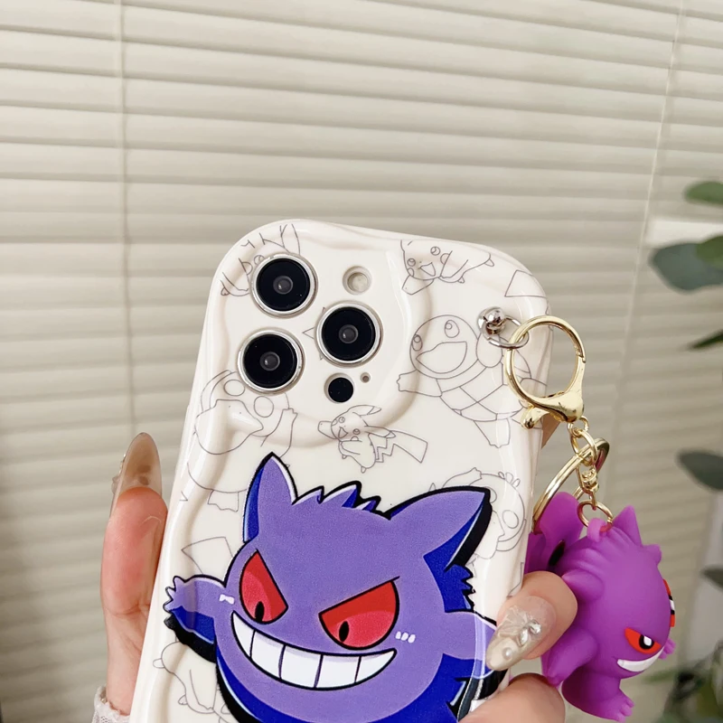 삼성 갤럭시 S20FE S21 S22 S23 S24 S25 플러스 울트라 FE 피카 웨이브 케이스(키체인 포함) - imagen 3