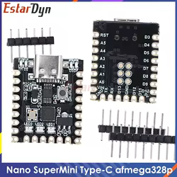 Placa Arduino Nano USB-C CH340 ATmega328P para Proyectos de Bricolaje
