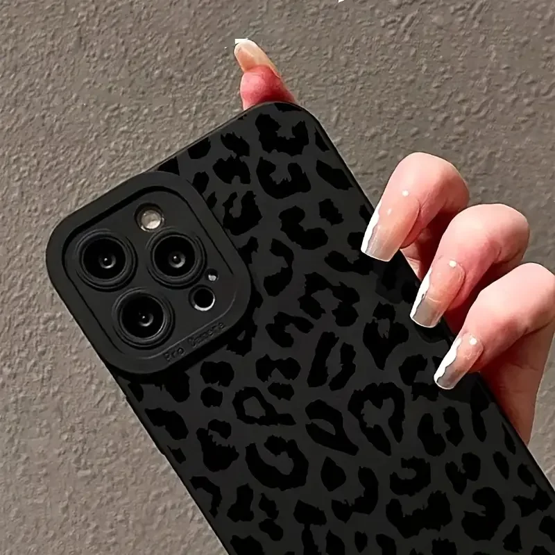 Funda de teléfono con estampado de leopardo negro para Samsung Galaxy A15 A35 A55 5G A34 A54 A33 A53 S25 S24 Ultra S23 S22 Plus S21 FE - imagen 5