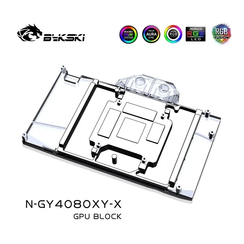 Bykski GPU bloque de agua para GALAX GeForce RTX 4080 Super BOOMSTAR tarjeta OC/puertas de agua densas/diseño de cubierta completa N-GY4080XY-X - imagen 5