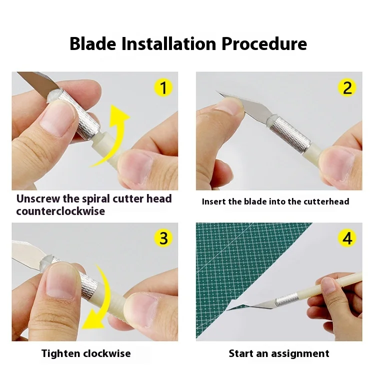 Herramienta de molienda de modelo, Kit de cuchillo de Grabado y desbarbado, herramienta de tallado, cortador de archivos DIY, raspador, herramienta de recorte, Kit de herramientas de impresión 3D - imagen 4