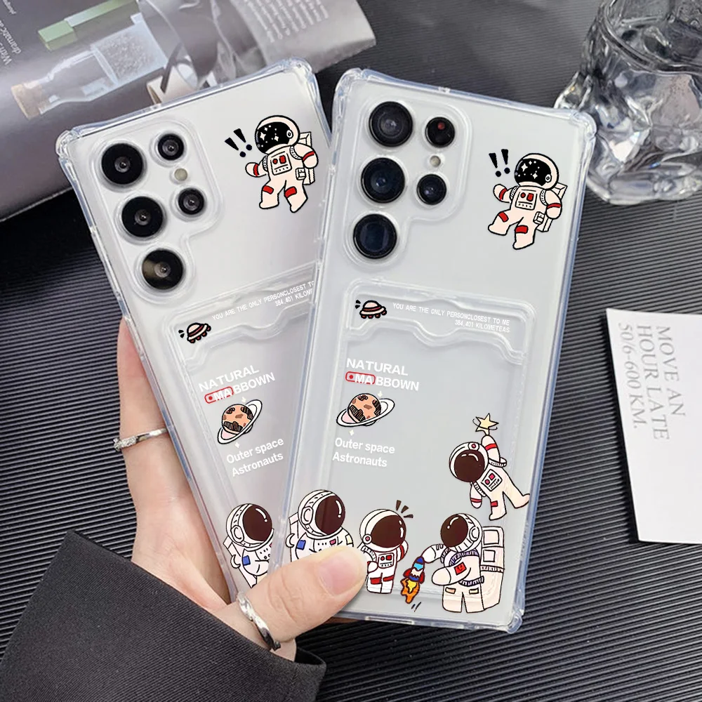Funda de astronauta con tarjetero para Samsung A56 5G A55 A36 A16 A15 A06 A05s A35 A34 A26 A53 A52 A33 A14 A13 A25 A32 - imagen 5
