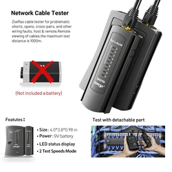 Kit Crimpadora RJ45 ZoeRax CAT6 con Probador y Pelacables