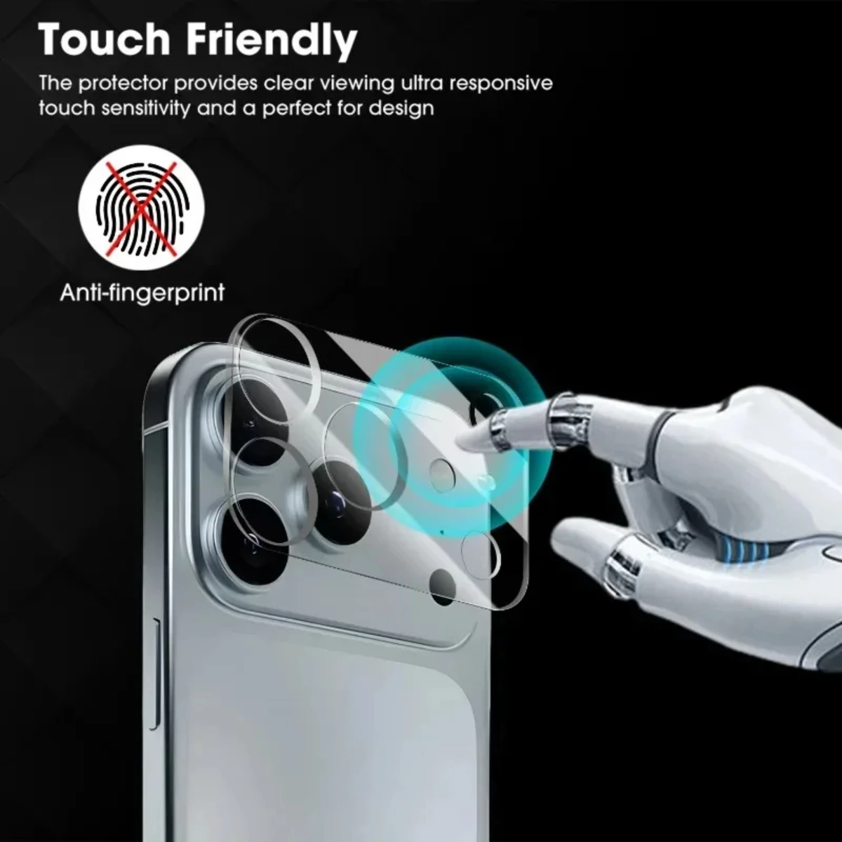 3 uds HD cristal de lente de cámara transparente para iPhone 17 Pro max 17 Air 17Pro cubierta de lente trasera tapa protectora de vidrio - imagen 4