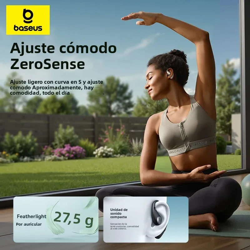 Baseus Eli Sport 2 Auriculares inalámbricos de oído abierto Auriculares Bluetooth 6,0 OWS Auriculares de alta resolución con LDAC OWS Auriculares deportivos con gancho para la oreja - imagen 4