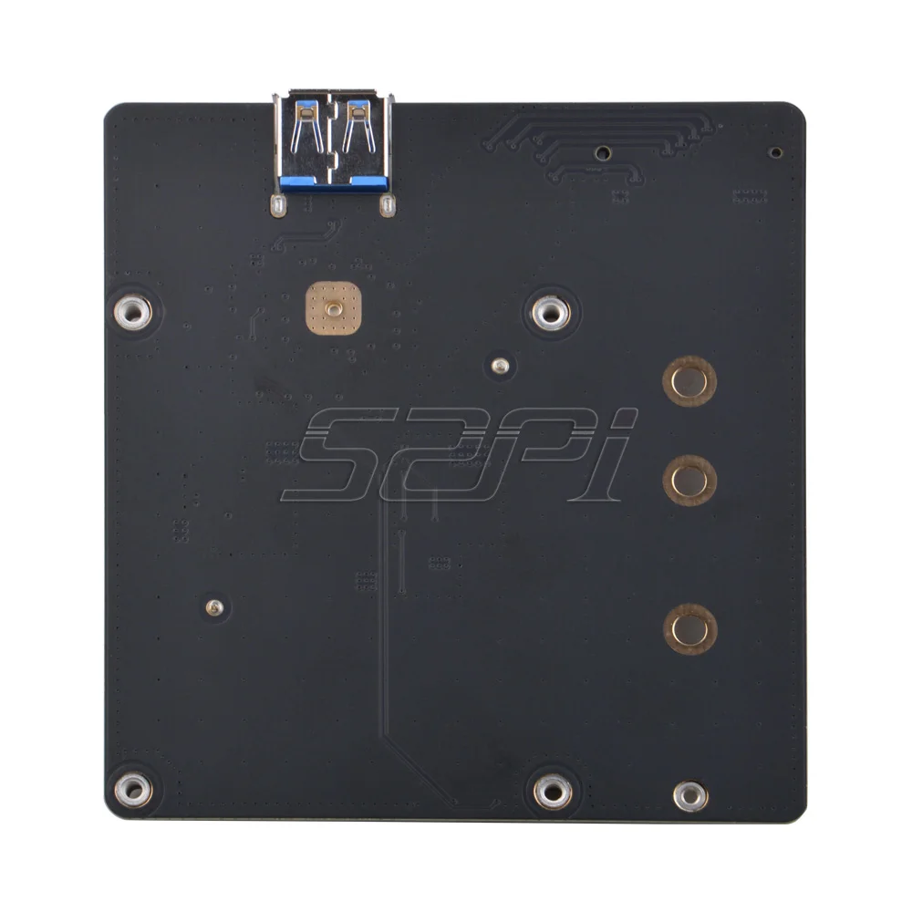 Placa de expansión 52Pi Raspberry Pi X876 NVMe M.2 SATA SSD NAS, compatible con key-m 2280 SSD para Raspberry Pi 4B - imagen 4