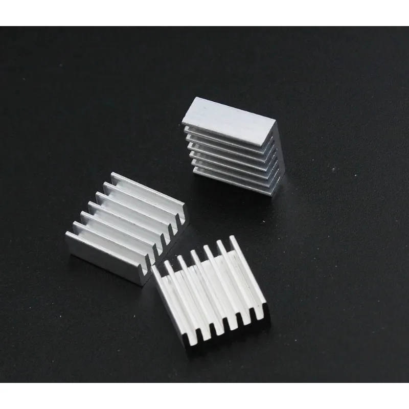 Disipador de calor de aluminio extruido, 50 Uds., 14x14x6mm, para Chip VGA RAM LED IC, refrigeración de radiador electrónico - imagen 3