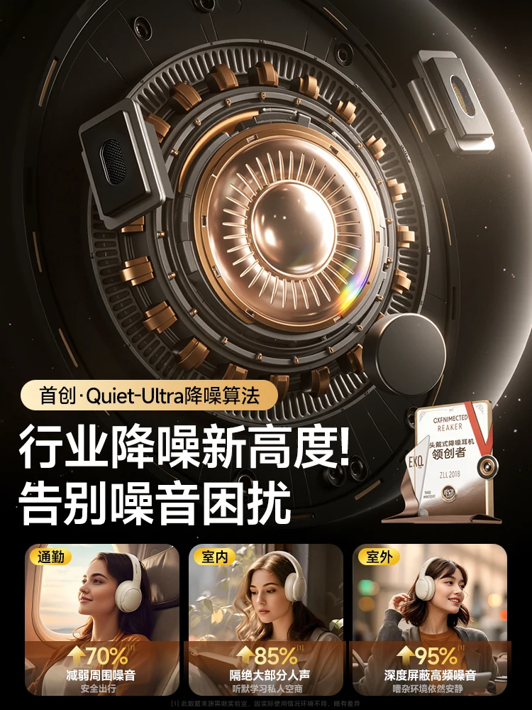 Heycute V11 Auriculares inalámbricos Bluetooth con orejeras, auriculares deportivos, juegos de deportes con accesorios para micrófono - imagen 2