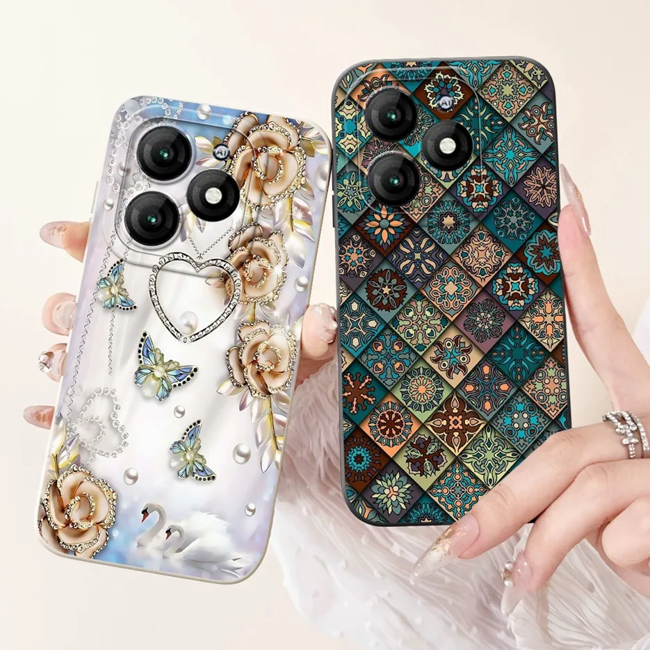 Para Itel A70 funda A665L única cubierta pintada de caramelo funda de teléfono de silicona suave para Itel A60 A60s A662LM ItelA60 ItelA70 Fundas bolsas - imagen 4