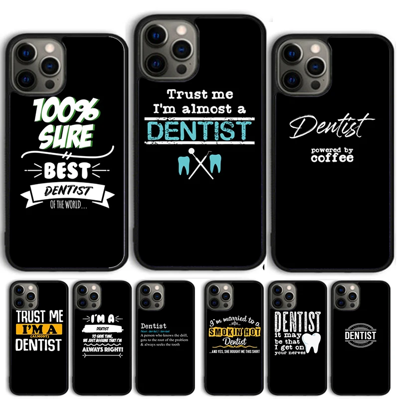 Funda de teléfono con definición de dentista divertida para iPhone 17 Air 16 15 14 11 12 13 Pro MAX Plus