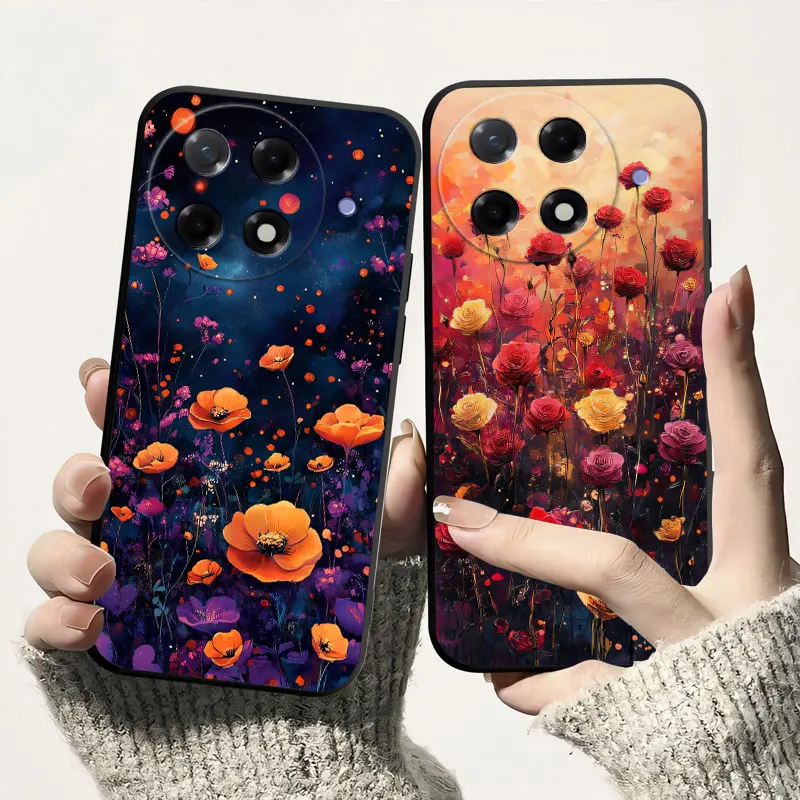Para Tecno Camon 30S 30s Pro funda de silicona suave para Tecno Camon 20S Pro 5G contraportada a prueba de golpes TPU funda de teléfono Fundas de flores