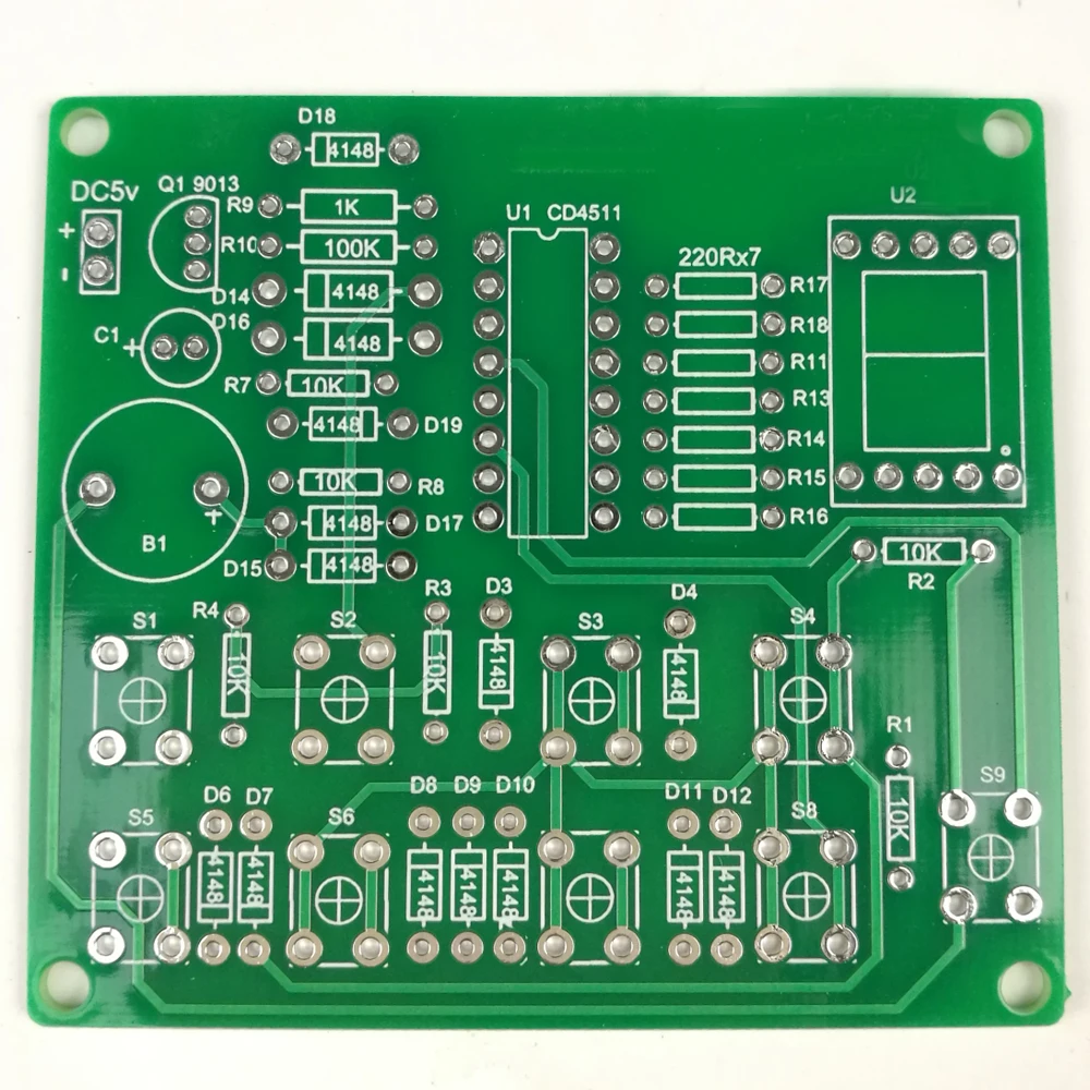 Taidacent-Kit de soldadura electrónica para principiantes CD4511, Kit de primeros respuestas con pantalla Digital de 8 canales, respuesta rápida y rápida - imagen 3