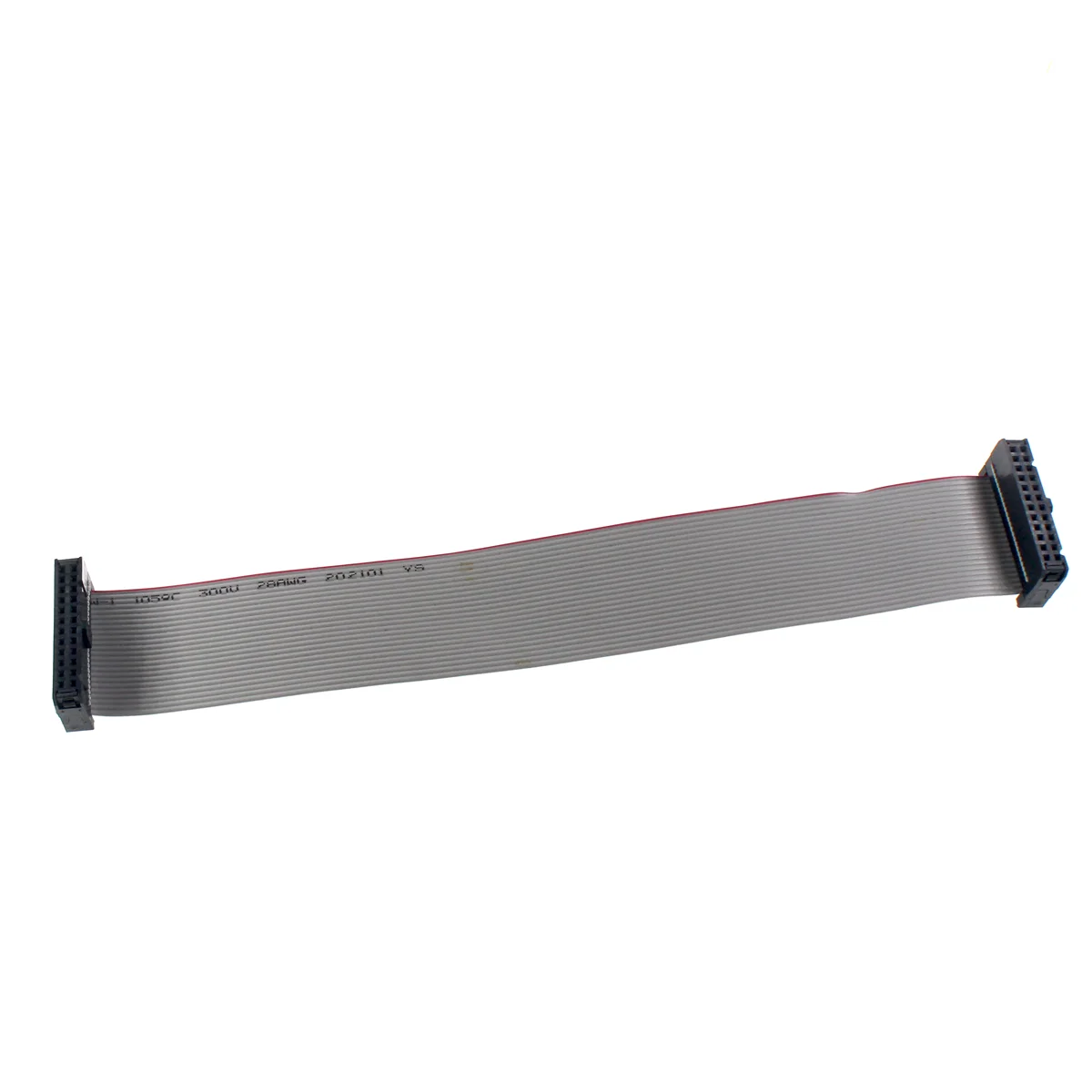 5 uds 2,54 MM paso 20CM JTAG ISP AVR Cable de descarga FC-6/10/14/16/20/40P conector PIN Cable de datos de cinta plana gris - imagen 5