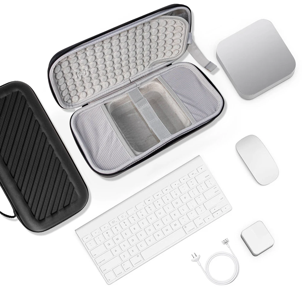 Estuche rígido para Mac Mini M4, organizador de Estuche de transporte de viaje, bolsa de almacenamiento a prueba de golpes, organizador de teclado antiarañazos para Mac Mini M4 - imagen 4