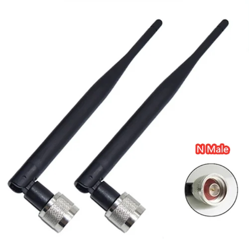 Módulo plegable externo 5G de doble banda omnidireccional, antena de barra de pegamento de alta ganancia de 6DBI, conector macho N, 2,4G y 5,8G