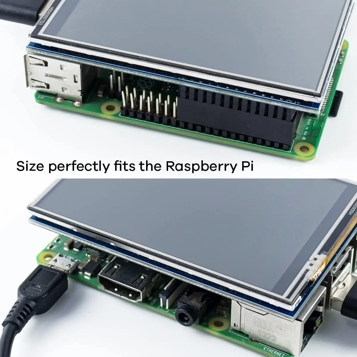 Módulo de pantalla Raspberry Pi de 3,5 pulgadas Pantalla táctil de 3,5 pulgadas Pantalla táctil TFT de 320 × 480 con lápiz táctil para Raspberry Pi A, - imagen 3