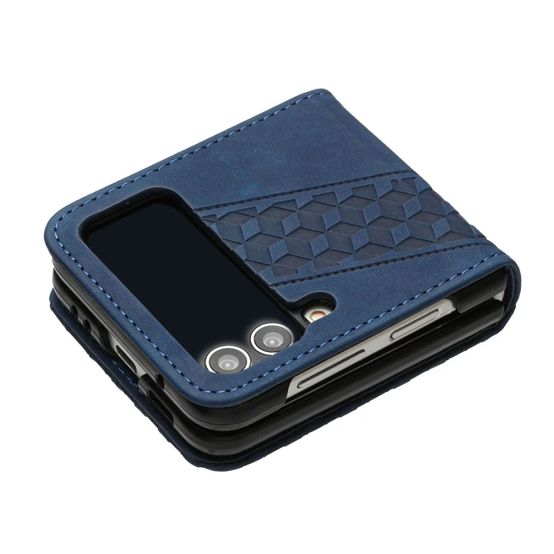 Para Samsung Galaxy Z Flip4 funda Z Flip4 SM-F721B F721N funda 3D geométrica funda tipo billetera para Samsung ZFlip 4 ZFlip4 funda de teléfono - imagen 4