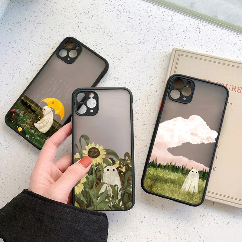 Bonita funda de teléfono fantasma para Xiaomi Redmi Note 12 11 13 Pro Plus 12S 11S 10S 10 Redmi 13C 12 4G 5G, funda trasera a prueba de golpes