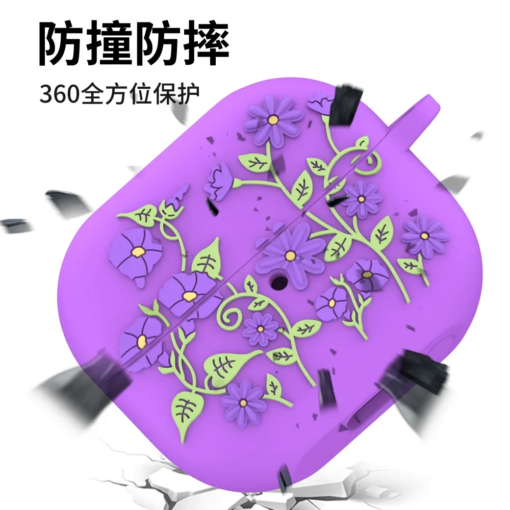 Funda protectora de silicona para auriculares, carcasa para Samsung Galaxy Buds 3 Pro, Galaxy Buds 3 - imagen 3