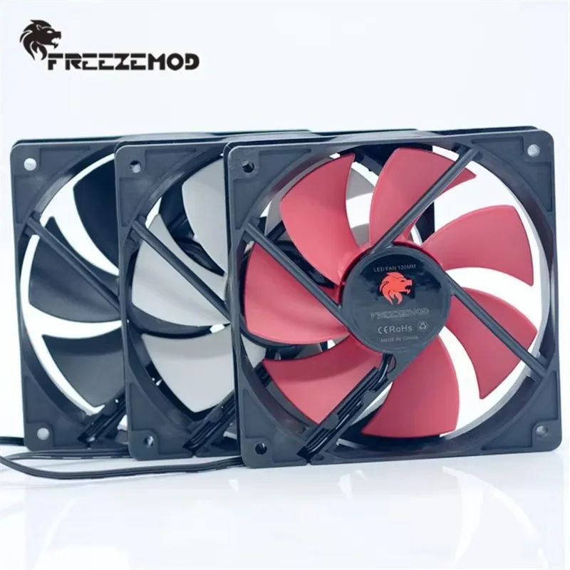 FREEZEMOD FAN-WD12 Ventilador de radiador Computadora Refrigeración por agua Ventilador de instrumentos industriales Marco negro Incoloreo 12 CM. VENTILADOR-WD12