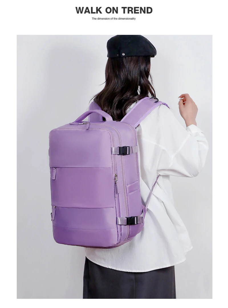 Mochila de viaje 45x18x30 bolsa de cabina mochila para ordenador portátil equipaje de mano mochila de avión mochila escolar impermeable - imagen 4