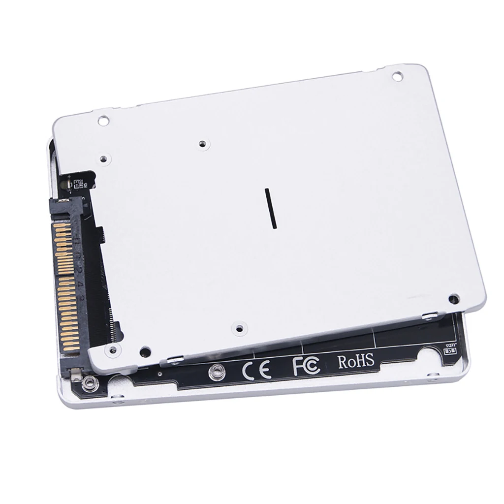 Caja de aleación de aluminio PCIe 3,0 x4 M.2 a U.2(SFF-8639) tarjeta adaptadora 32Gbps para M.2 NVME NGFF PCI-E SATA 2230 2240 2262 2280 SSD - imagen 3