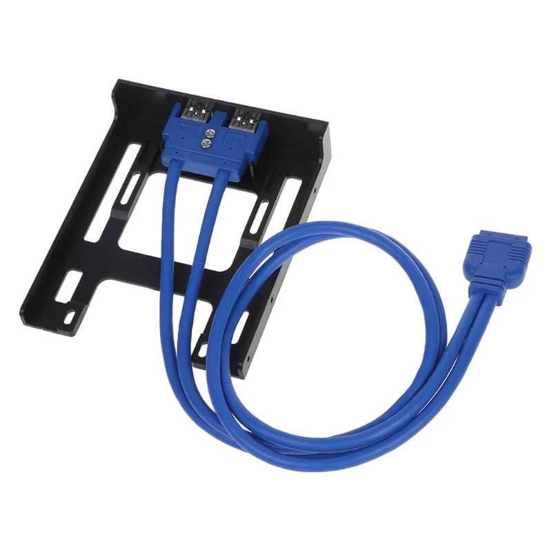 Panel frontal de Bahía flexible, conector adaptador de expansión USB 3,5, 20 pines, 3,0 pulgadas, 2 puertos - imagen 2