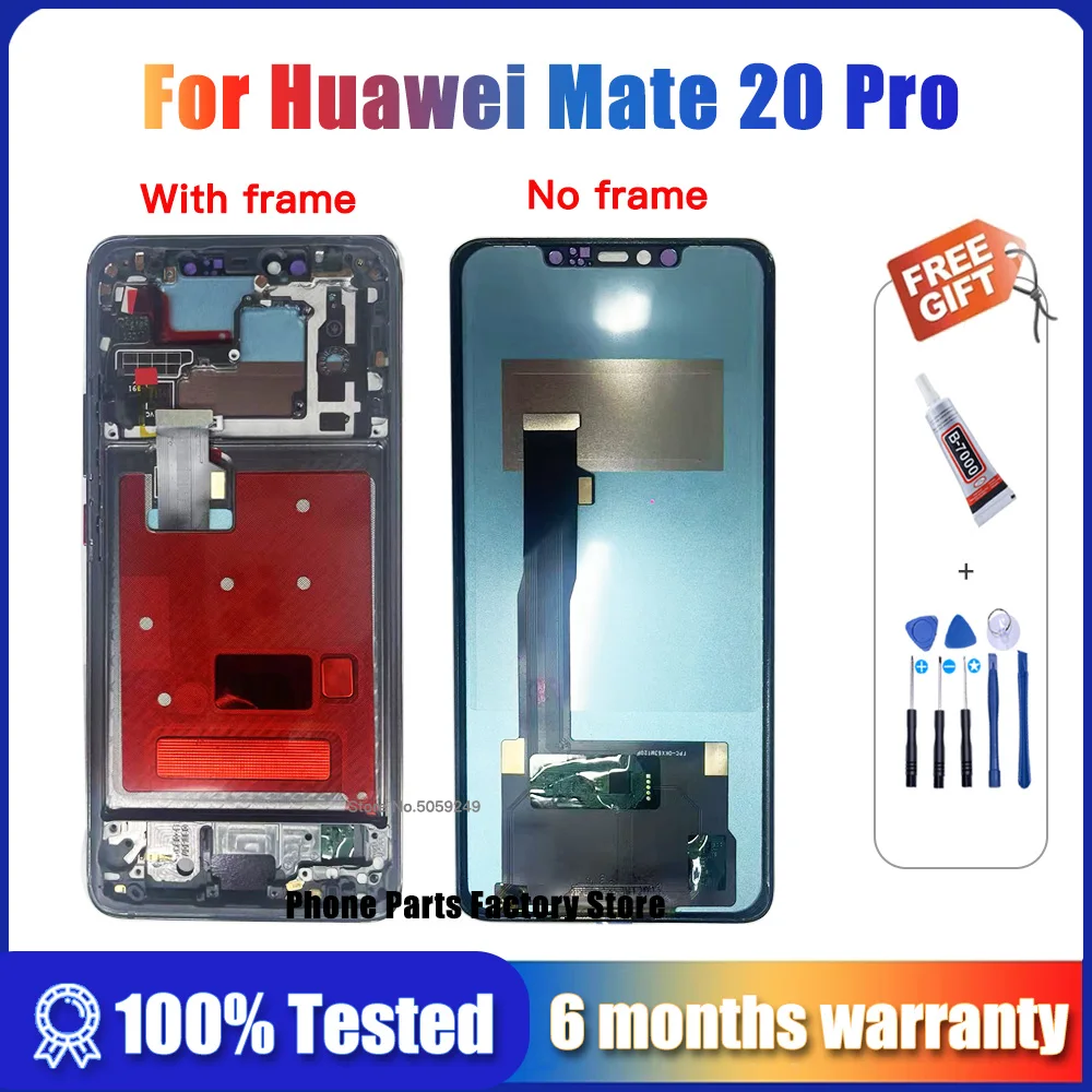 100% probado para Huawei Mate 20 Pro pantalla LCD LYA-L09 L29 AL00 reemplazo del ensamblaje del digitalizador de pantalla táctil para Mate 20 Pro LCD - imagen 2