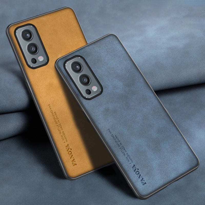 Funda de cuero PU de lujo para OnePlus Nord 2 2T 5G, funda de silicona mate, protección de teléfono para OnePlus Nord N100 N20 N200 Coque