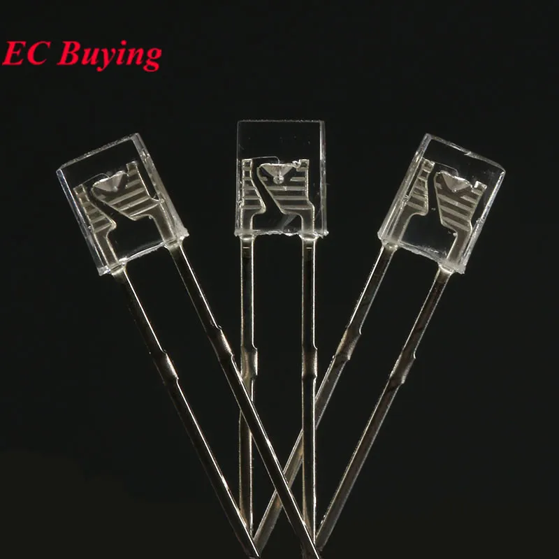 10-100 Uds LED cuadrado ultrabrillante 2*3*4mm 2*5*7mm lámpara de diodo emisor de luz difusa transparente 2x3x4mm azul rojo amarillo blanco - imagen 3