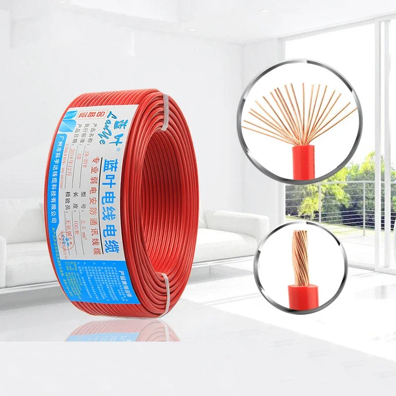 Cables digitales BVR 10 Cable cuadrado para mejoras en el hogar Cable flexible multihebra de un solo núcleo - imagen 2