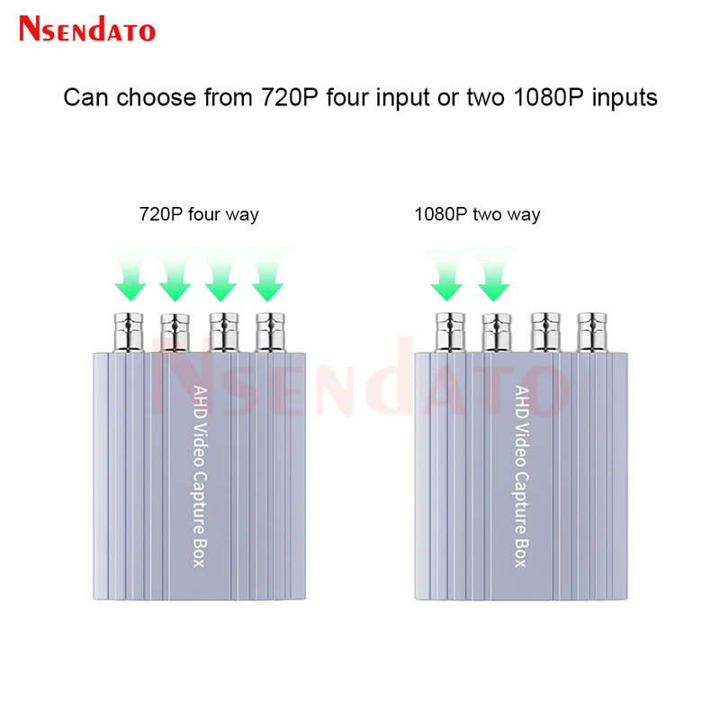 Dispositivo de captura de vídeo de 1/4 canales AHD a USB 3,0, 1080P, USB3.0, tarjeta de captura de vídeo AHD, grabación para OBS, Vmix, transmisión en vivo - imagen 4