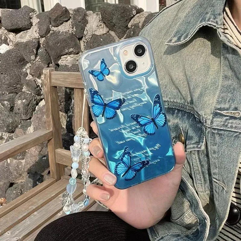 Funda de mariposa para Samsung Galaxy M16 M06 A06 A56 A36 A05 A12 A31 A51 M13 M23 A03 A04 A23 A13 A22 A52 A32 A33 A53 A50 A24