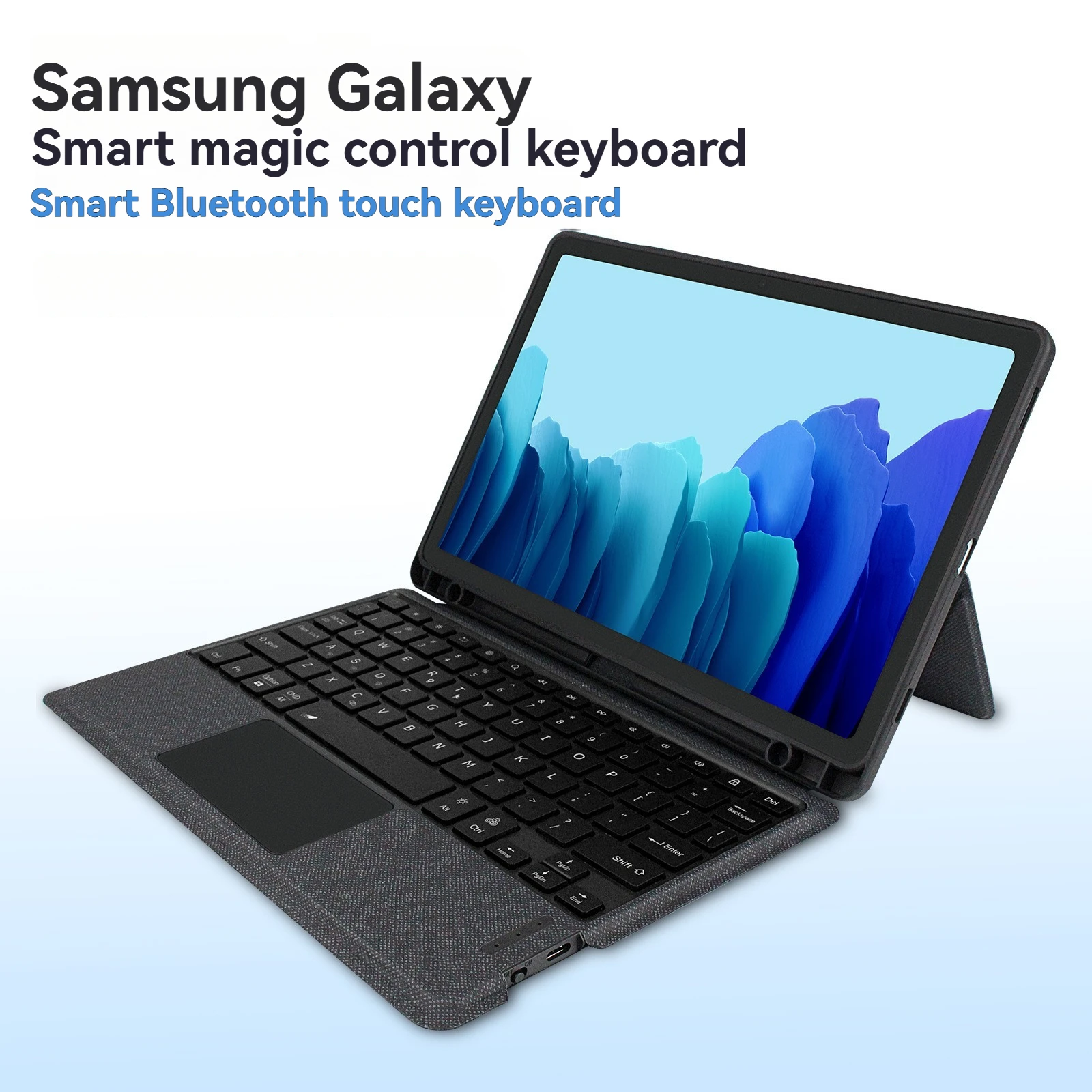Adecuado para S9S10 SAMSUNG GALAXY tableta de 11 pulgadas cubierta de protección dividida magnética Bluetooth inalámbrico Miaokong teclado táctil regalo