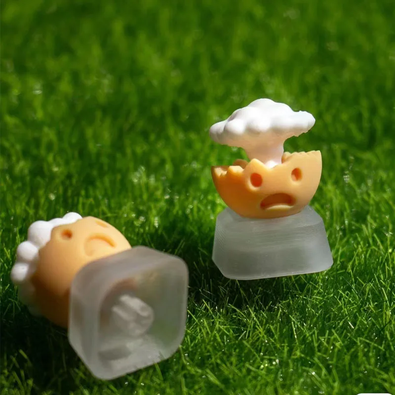 Tecla transparente de nube de setas, tapa de llave mecánica creativa y bonita para juego DIY, tapa de tecla divertida personalizada transparente Cherry MX