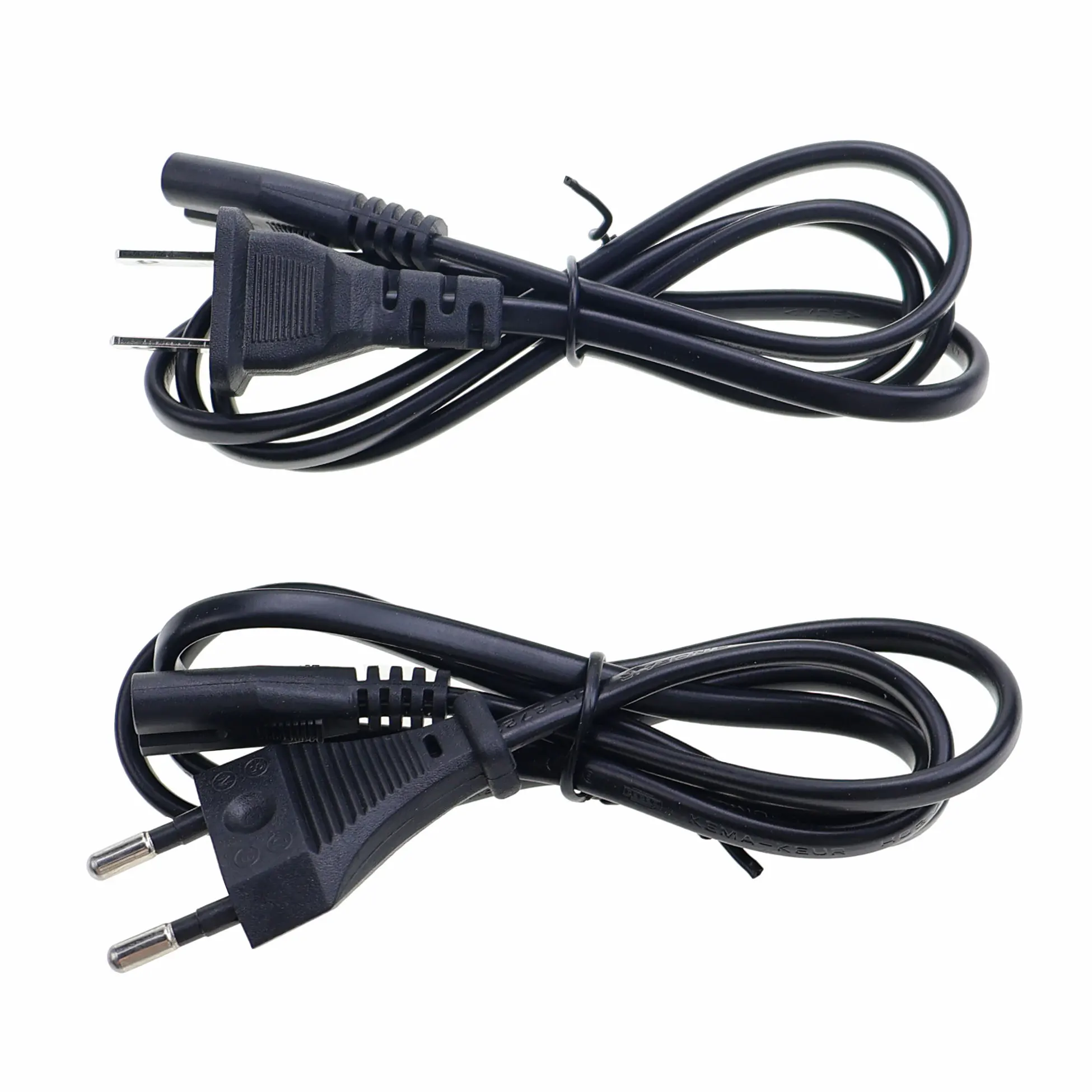 Cable de alimentación de CA UE EE. UU., 1m, Cable de extensión de alimentación IEC C7 de 2 pines para PSP, PSV, PS2, PS3, Radio portátil, reproductor de CD para ordenador portátil - imagen 4