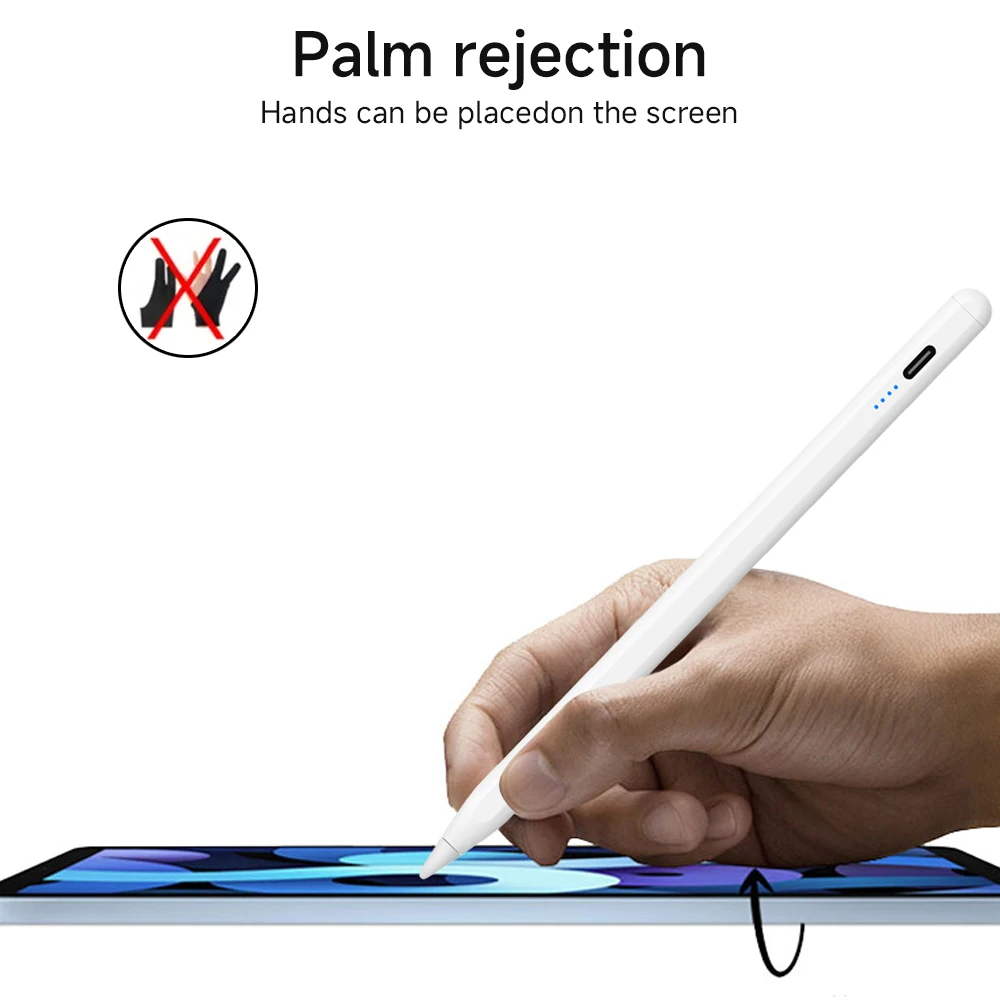 Lápiz óptico de carga inalámbrica 2025 para Apple Pencil para iPad Air 4 5 Pro 11 12,9 Mini 6 iPad Pen Palm Rejection accesorios para iPad - imagen 4