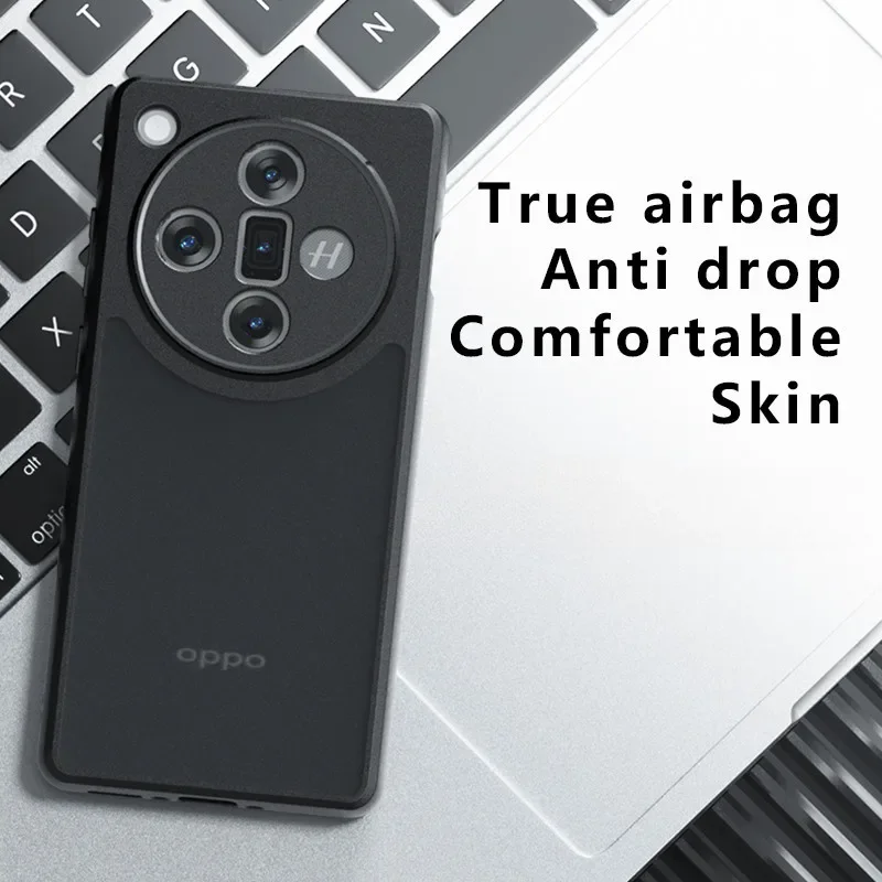 For Oppo Find X7 Ultra / find X7 Matte Case ELVEV Skin Feeling Hard PC + TPU Protective Back Shell