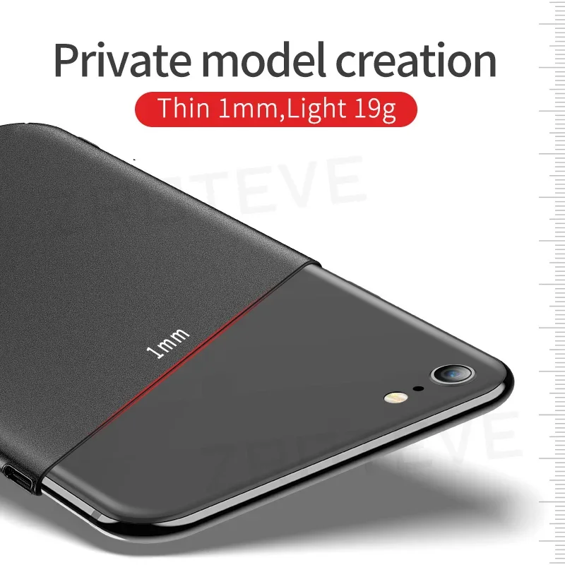 Zroteve Funda Esmerilada iPhone SE 2022/7/8 Plus PC Lujo - imagen 5