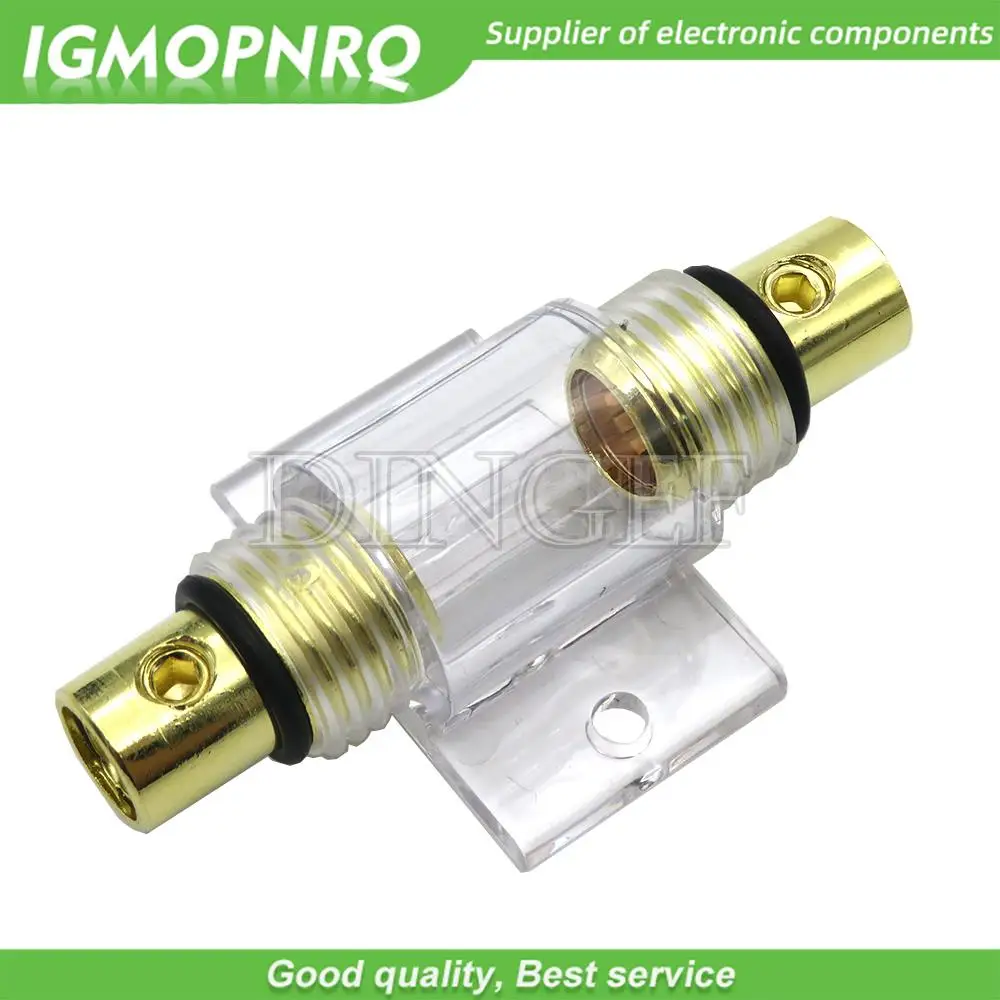 1 Juego de fusibles 30A 40A 50A 60A 70A 80A 100A AGU 10*38MM con soporte para fusibles de reajuste de Audio para coche disyuntor de Audio estéreo para coche - imagen 3