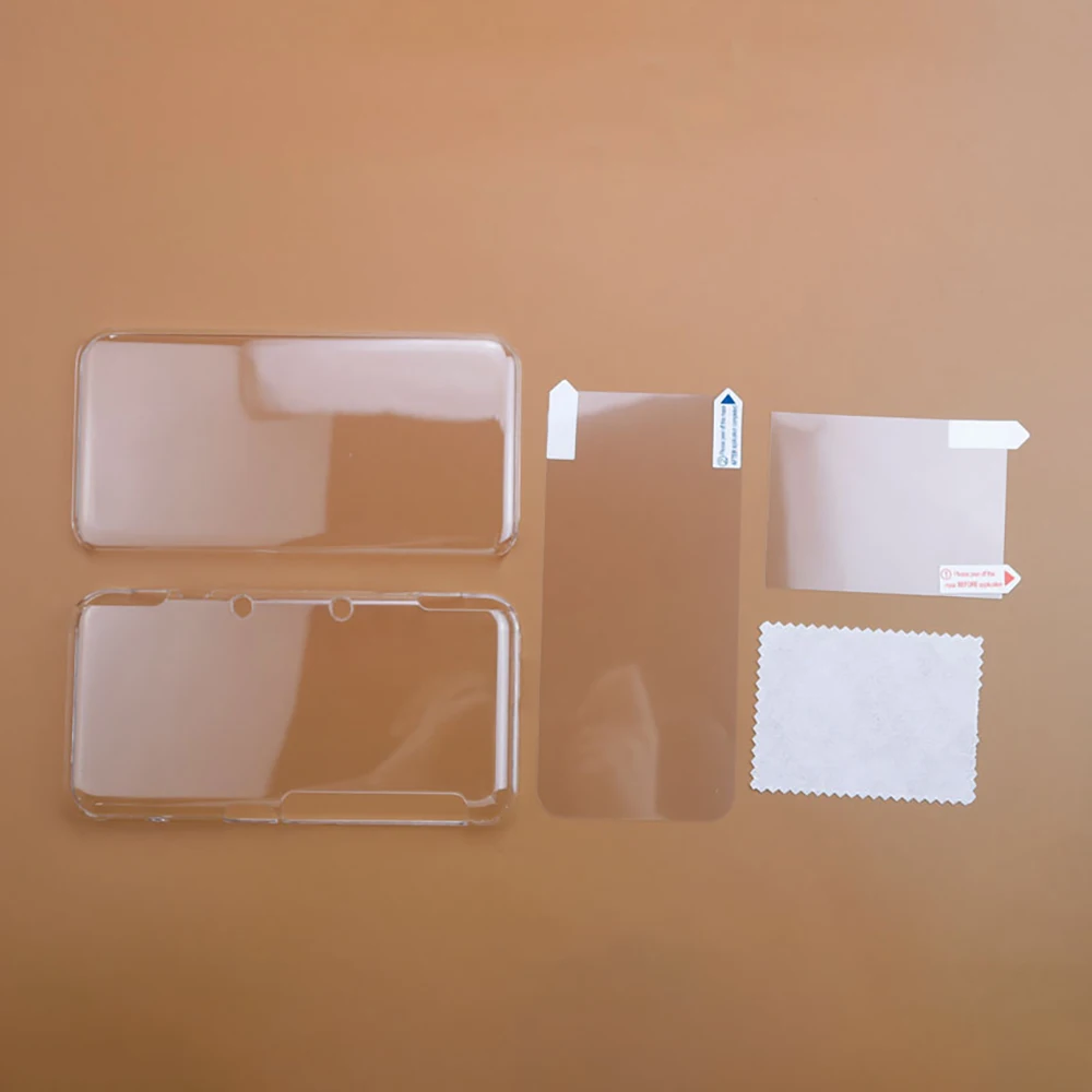 Funda protectora transparente de cristal con protección dividida, película de pantalla adecuada para la nueva consola de juegos 2DS XL LL - imagen 2