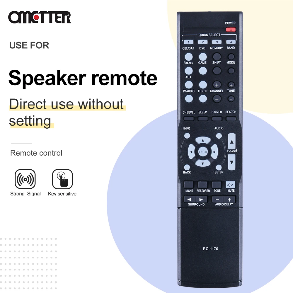 RC-1196 RC1196 RC-1170 para piezas Denon AV receptor Control remoto AVR-X510BT AVR-X520BT AVR-S500BT AVR-S510BT
