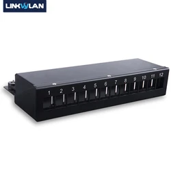 Panel de Parche Keystone RJ45 Montaje Pared 8-12 Puertos