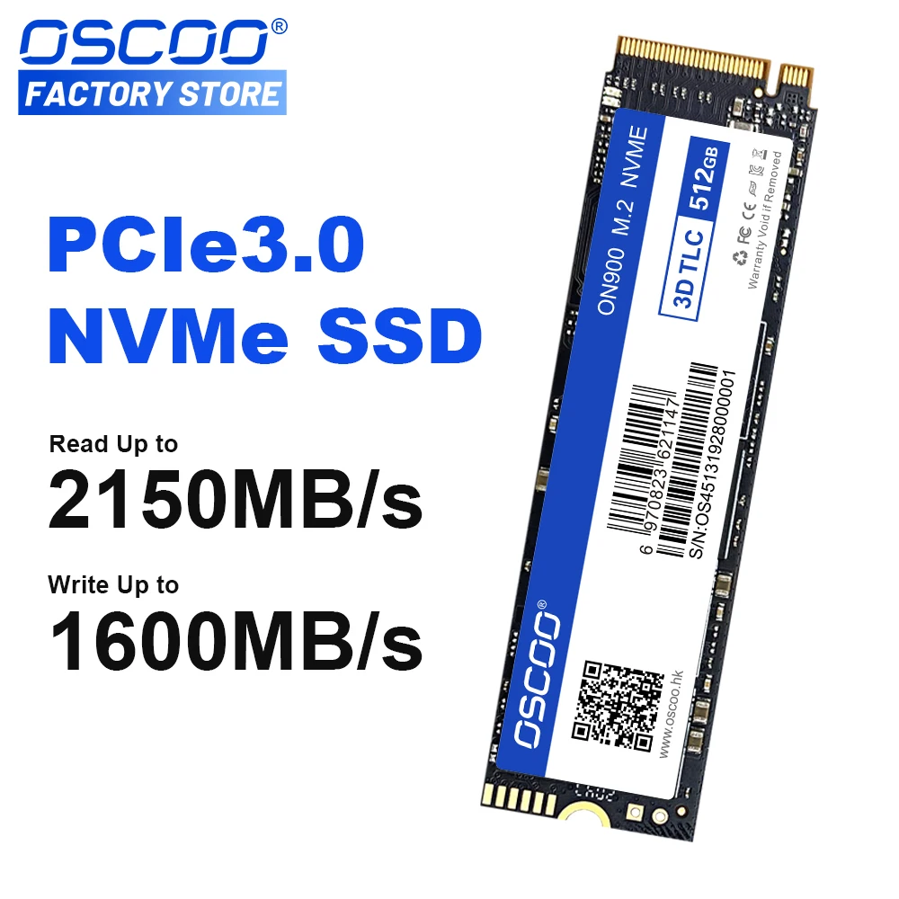OSCOO M2 SSD 512GB NVME SSD 1TB 256GB ssd M2 2280 PCIe disco duro unidad interna de estado sólido para ordenador portátil tabletas de escritorio - imagen 2
