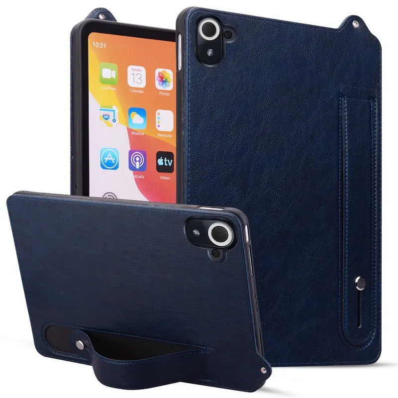 Funda protectora para tableta Redmi, funda protectora para tableta Xiaomi Redmi Series, soporte para pulsera de cuero PU, anticaída - imagen 5