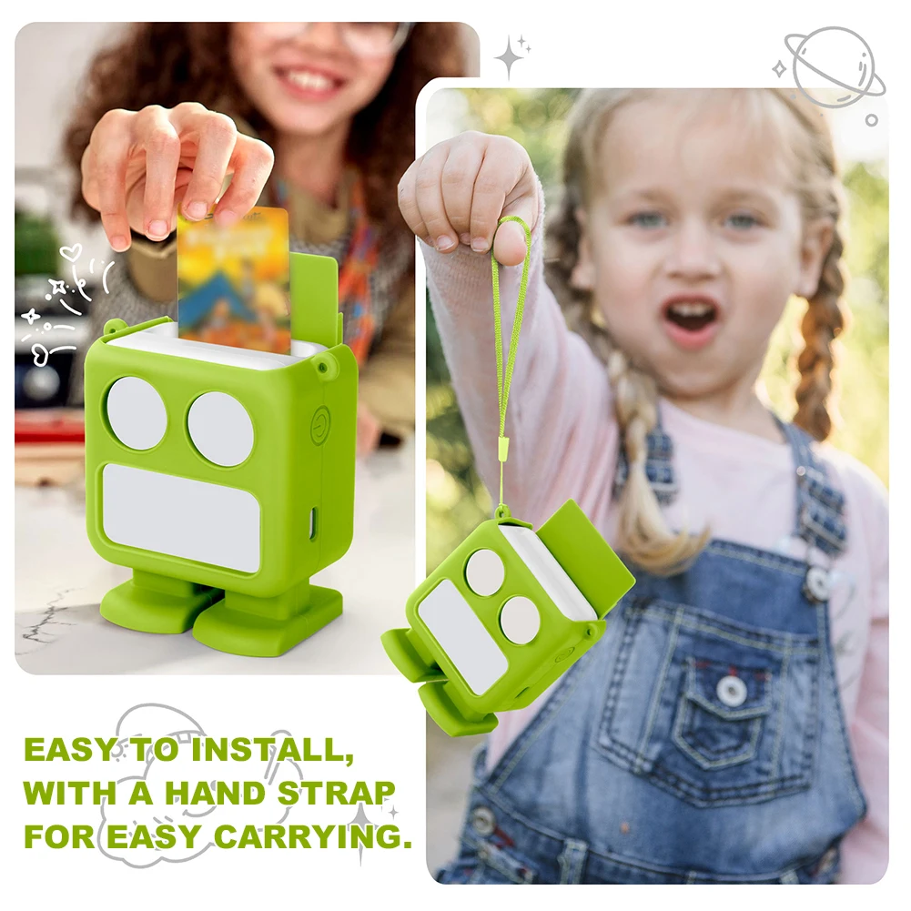 Funda protectora para Mini Player Yoto, funda de silicona de transporte impermeable con funda de silicona antideslizante para muñeca a juego - imagen 3