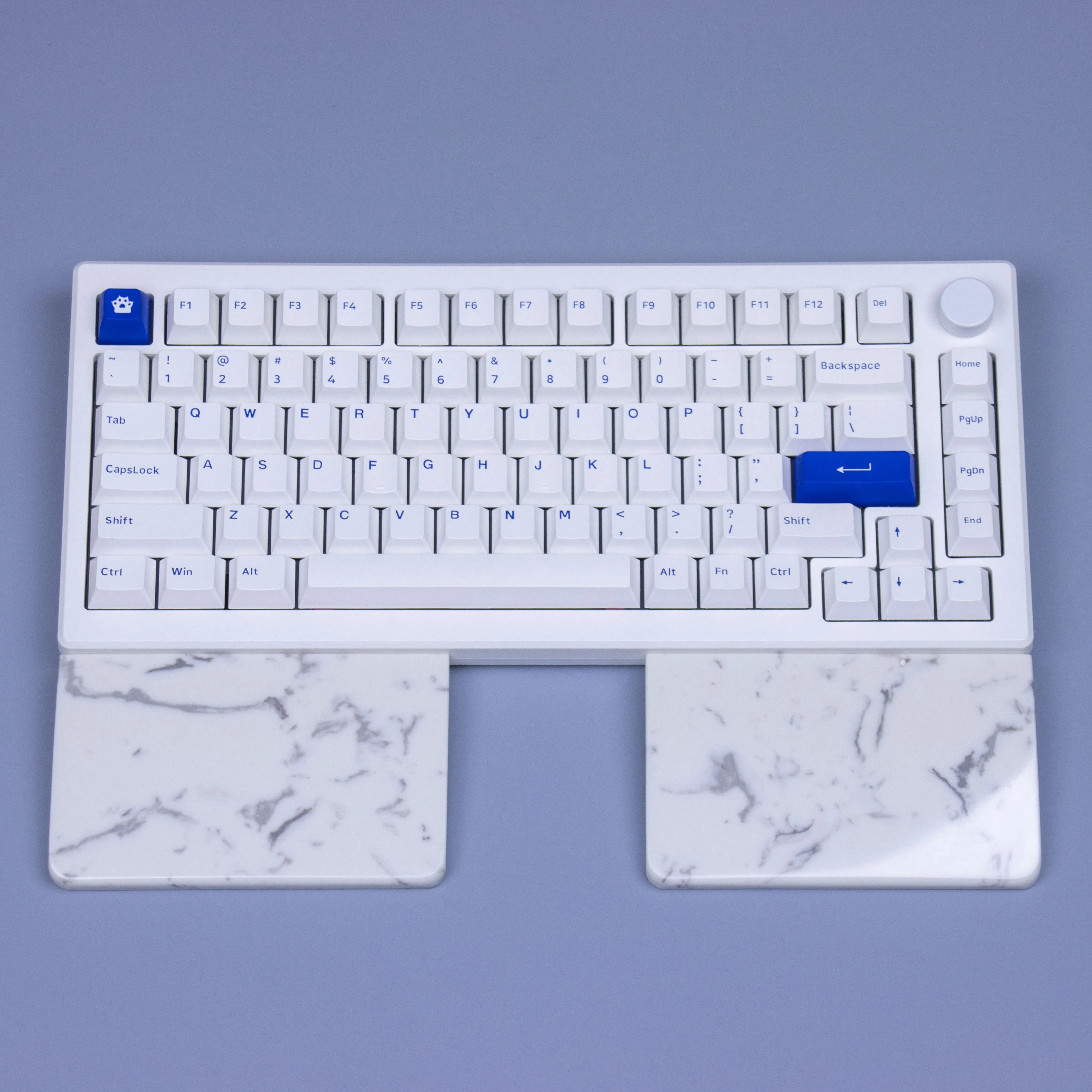 Reposamanos para teclado dividido 65%/75% reposamuñecas almohadilla para teclado ergonómico de cuarzo adecuada para teclados mecánicos personalizables - imagen 2